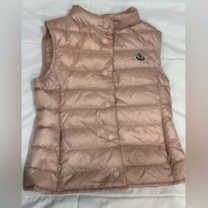 MONCLER Girls Liane Puffer vest in pink